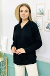 158563 Kapsonlu Fermuarli Cepli Sweatshirt